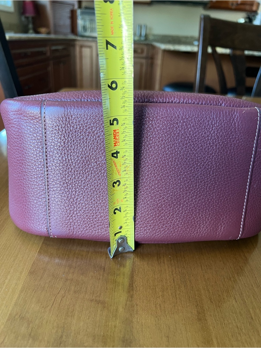 EUC Coach Jules Hobo Bag, Pebbled Leather in Burgundy/Maroon/Wine. - Picture 8 of 12
